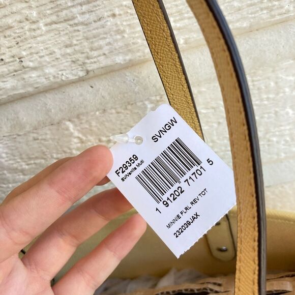 NWT | COACH Disney Mickey Floral Reversible Tote + Pouch + Wallet Ava City Metro - Picture 5 of 11